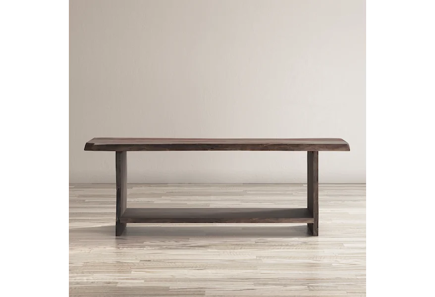 Global Archive Cooper Live Edge Storage Bench by Jofran at Jofran