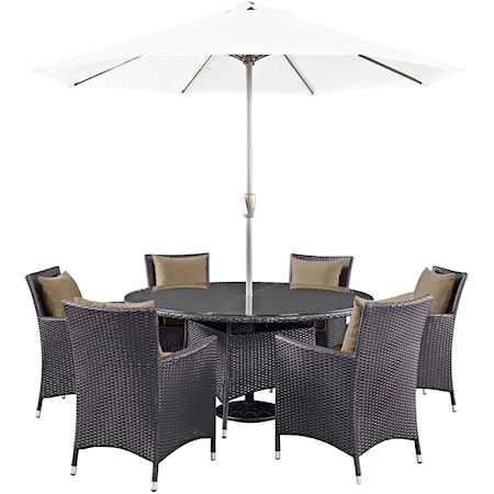 Outdoor 8 Piece Dining Set