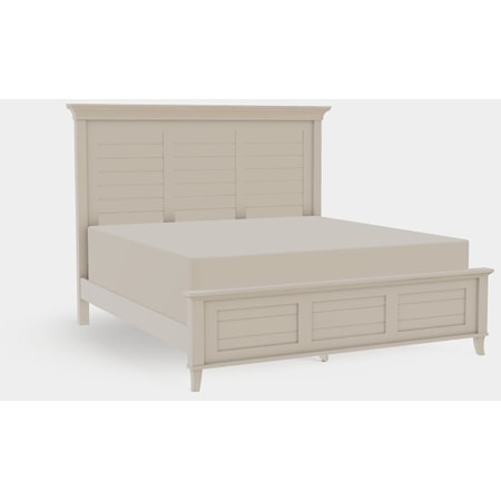 King Panel Bed with Low Footboard