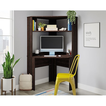 Corner Desk with Hutch & Shelves