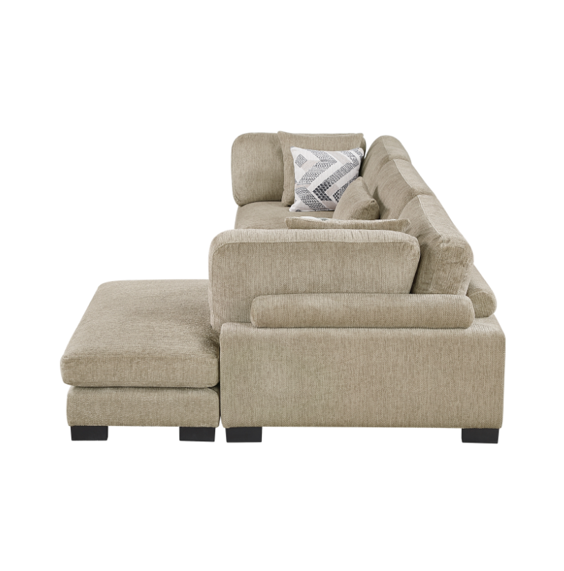 3-Piece Sectional Sofa with Chaise