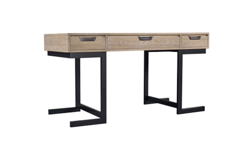 Contemporary 60" Writing Desk with Drop-Front Drawer