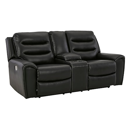 Power Reclining Loveseat with Console