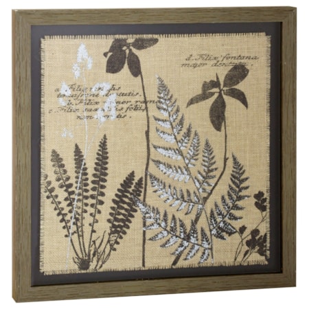 Burlap Silkscreen Print