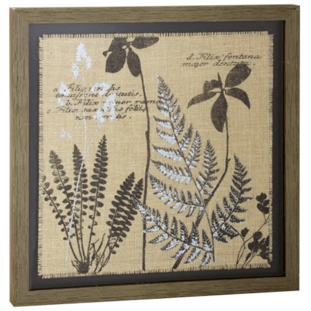 Burlap Silkscreen Print