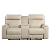 Casual Bryant Console Loveseat with USB Port