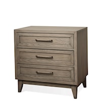 3 Drawer Nightstand with Built In Outlets
