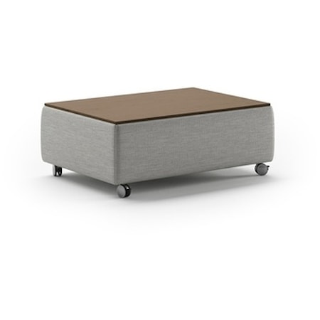 Lift-Top Coffee Table w/Locking Casters