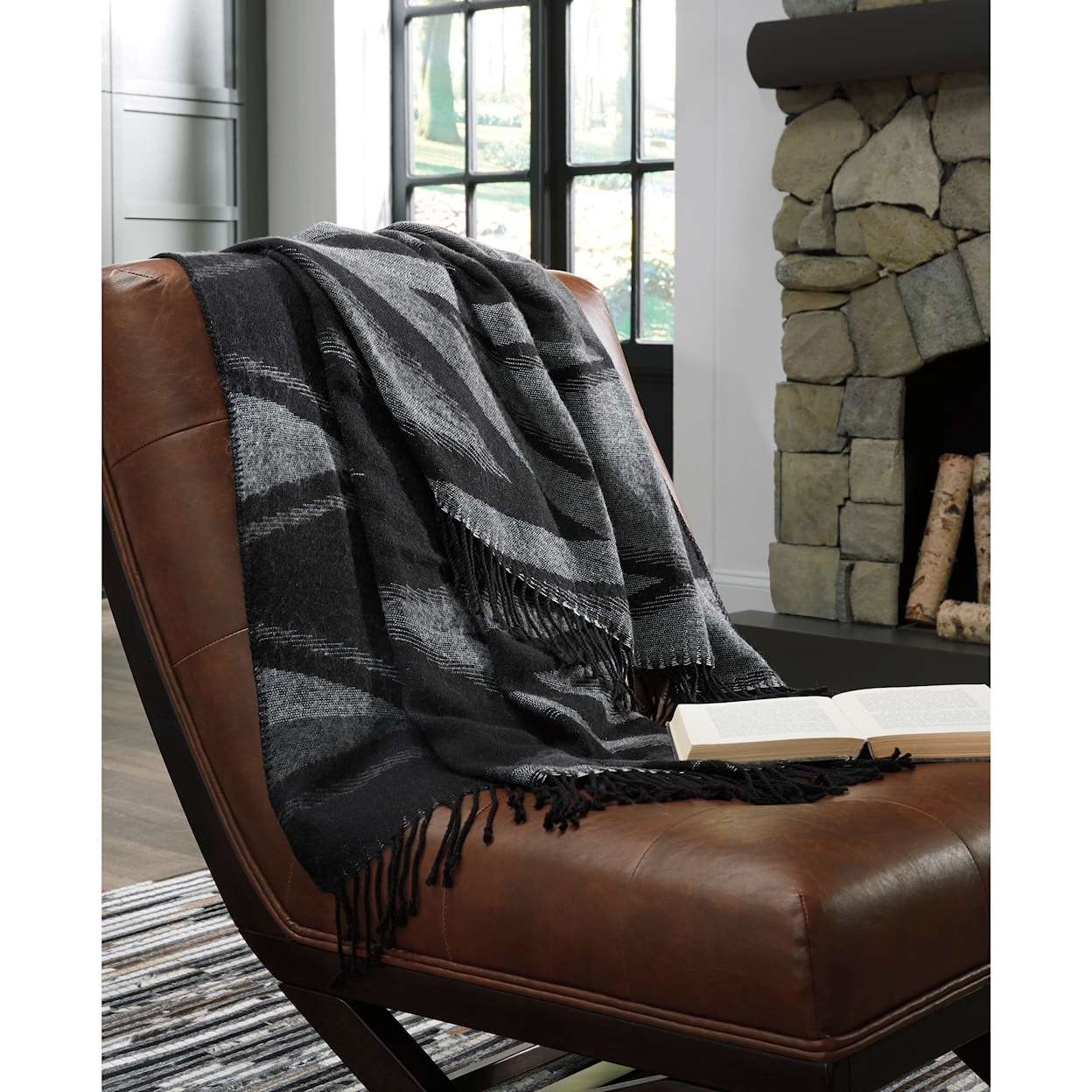 Signature Design by Ashley Cecile Cecile Black Throw