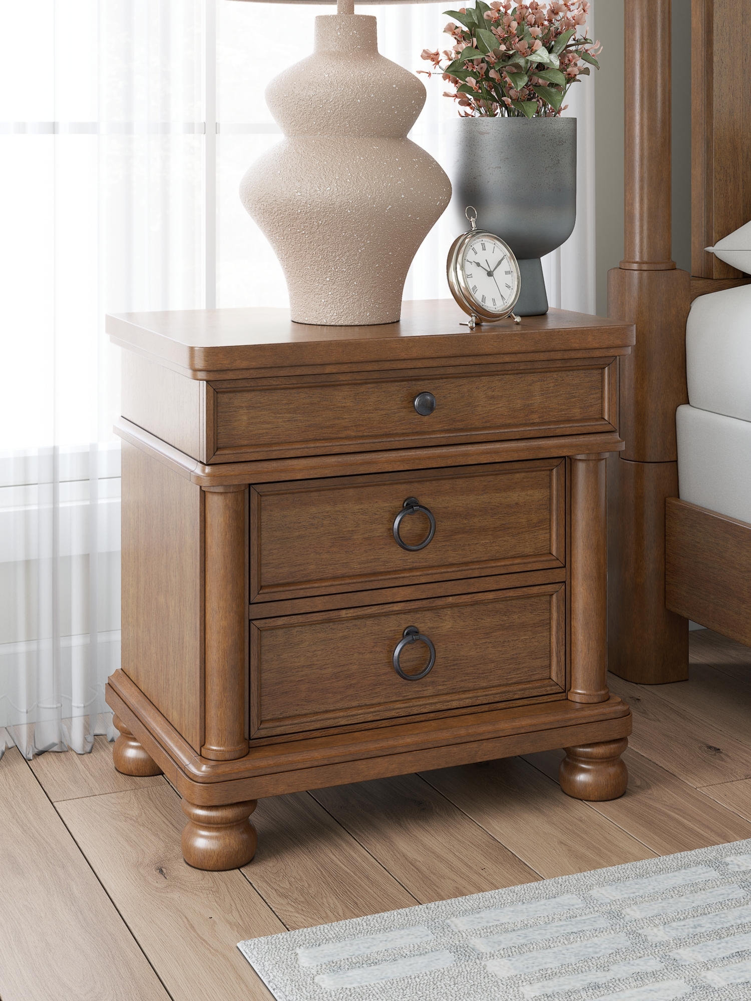 3-Drawer Nightstand