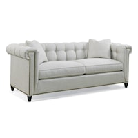 Traditional Loveseat with Tufted Back