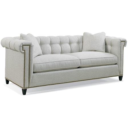 Traditional Loveseat with Tufted Back