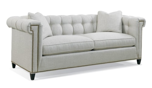 Transitional Sofa with Tufted Back