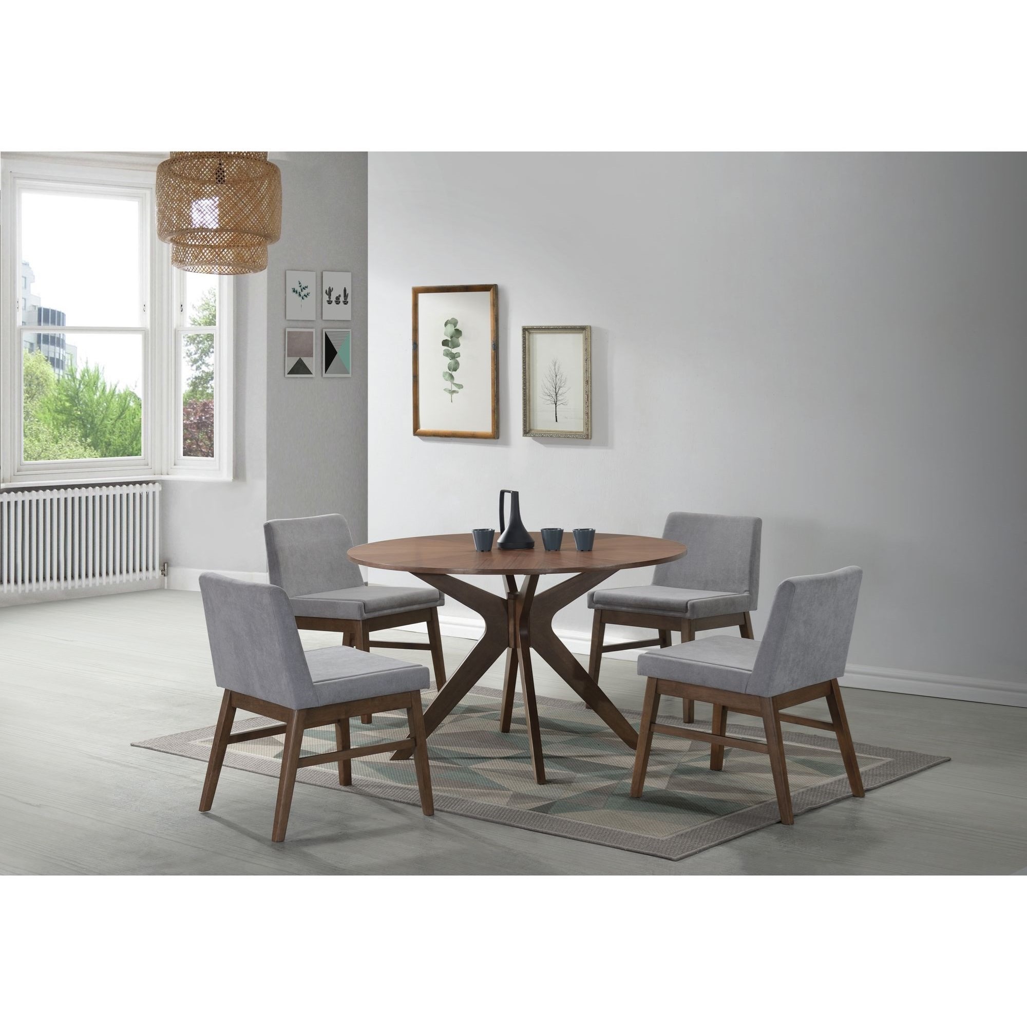 Elements International  Round Dining Table