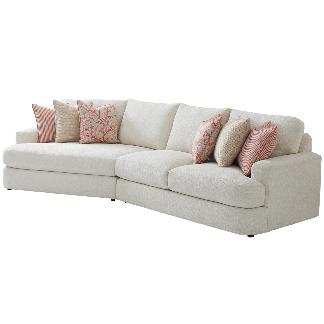 Tommy Bahama Home Palm Desert 2-Piece Lansing Sectional Sofa w/LAF Cuddler