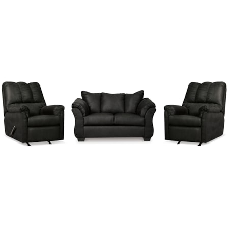 Loveseat And 2 Recliners