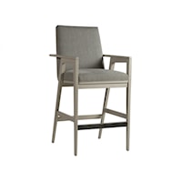 Contemporary Upholstered Barstool