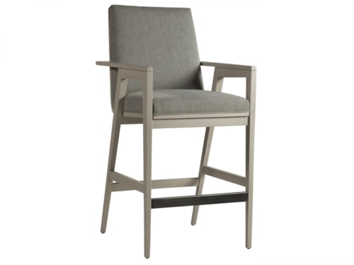 Contemporary Upholstered Barstool