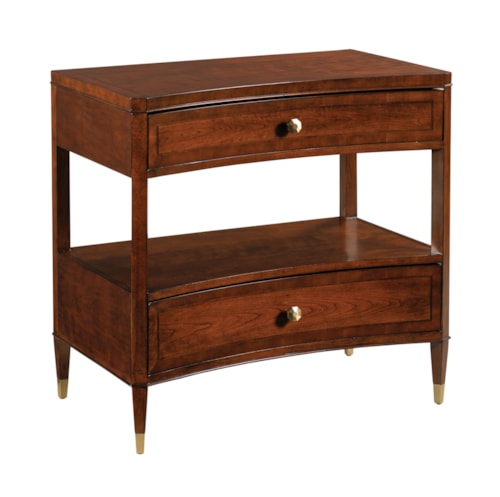 Traditional 2-Drawer Nightstand