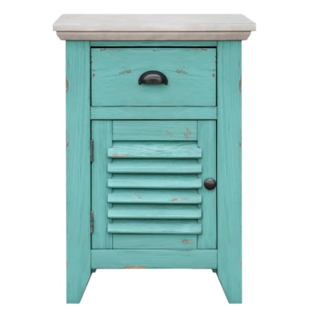 1-Door Nightstand with Drawer