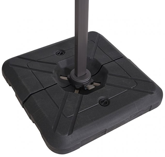 Furniture of America Fida 8' Cantilever Umbrella with Base