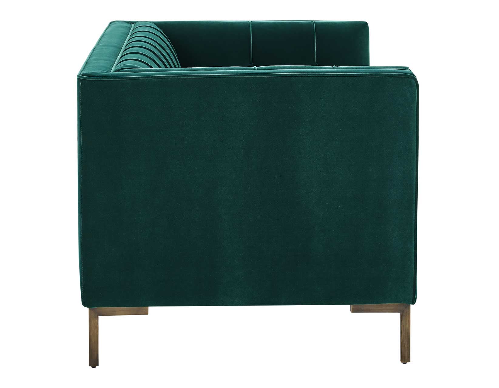 Green Velvet Loveseat