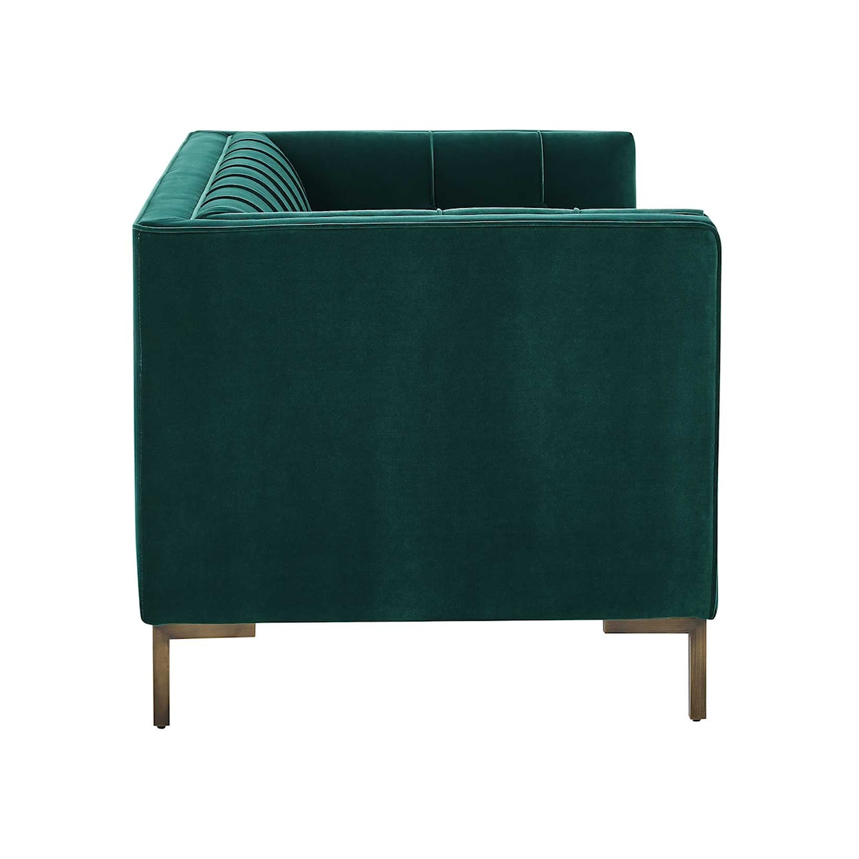 Prime Isaac Green Velvet Loveseat