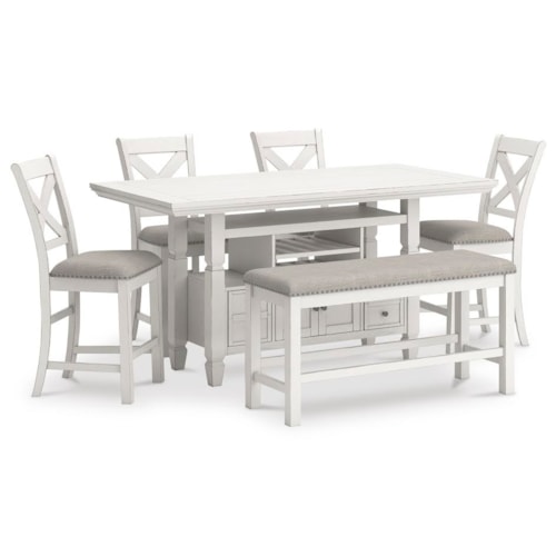 6-Piece Counter Height Dining Set