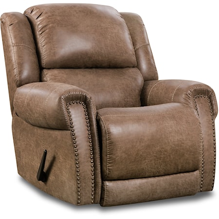 Transitional Manual Rocker Recliner