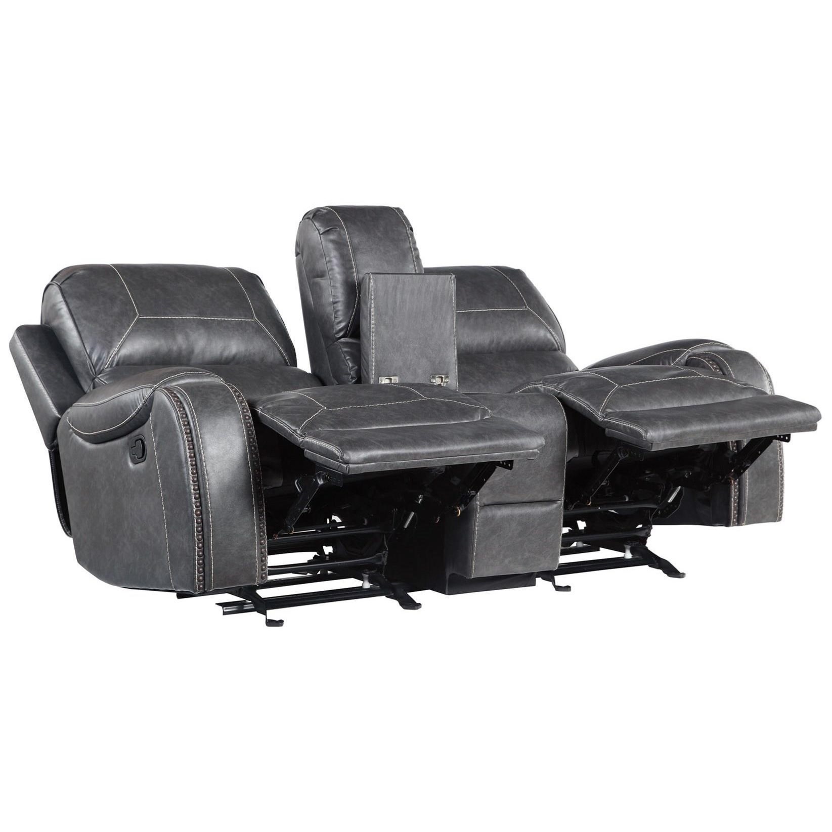 Manual Motion Glider Recliner Loveseat