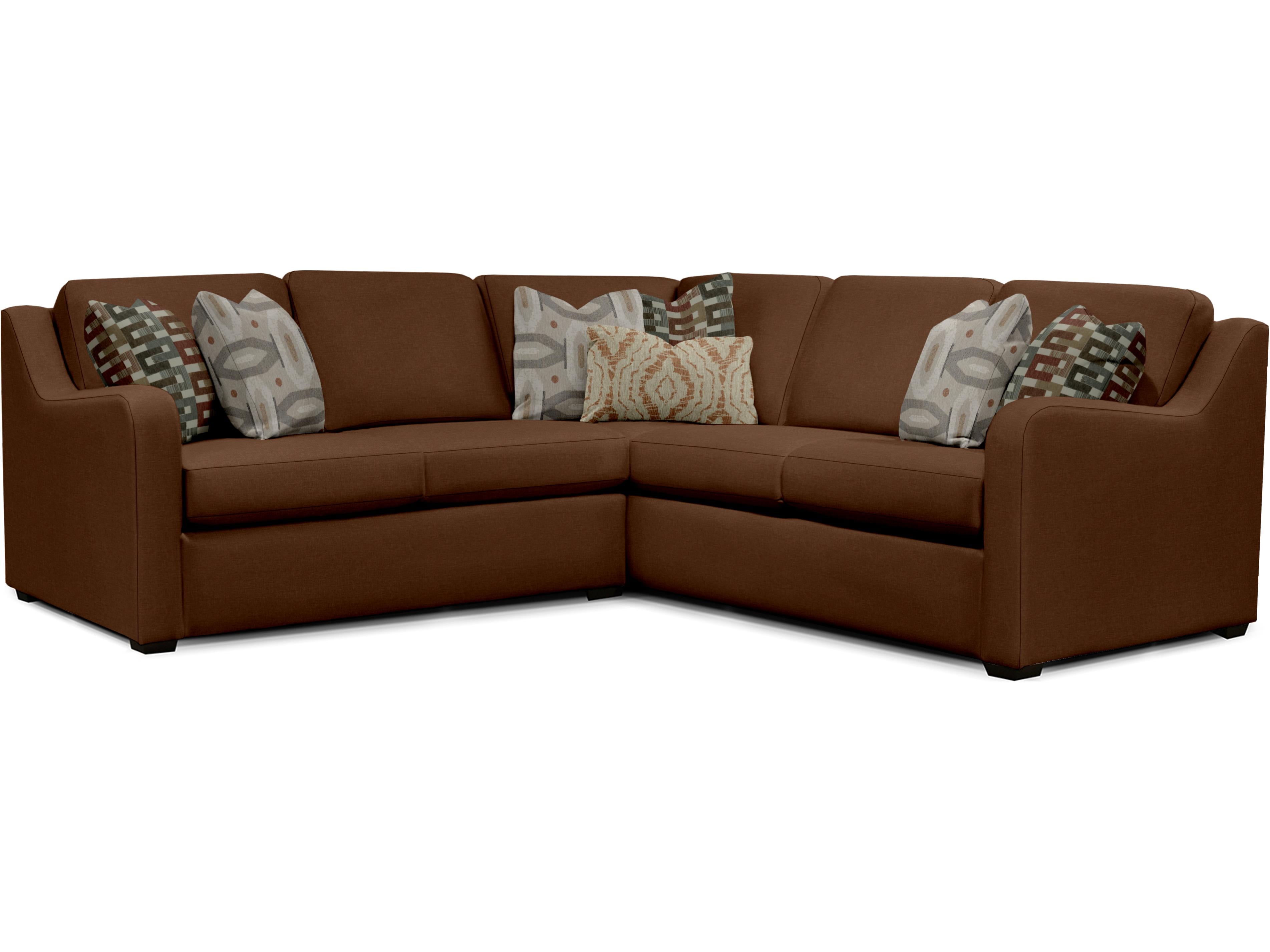England 4650 Series Transtitional 2Piece Sectional with Slope Arms