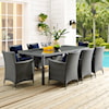 Modway Sojourn Outdoor 9 Piece Dining Set
