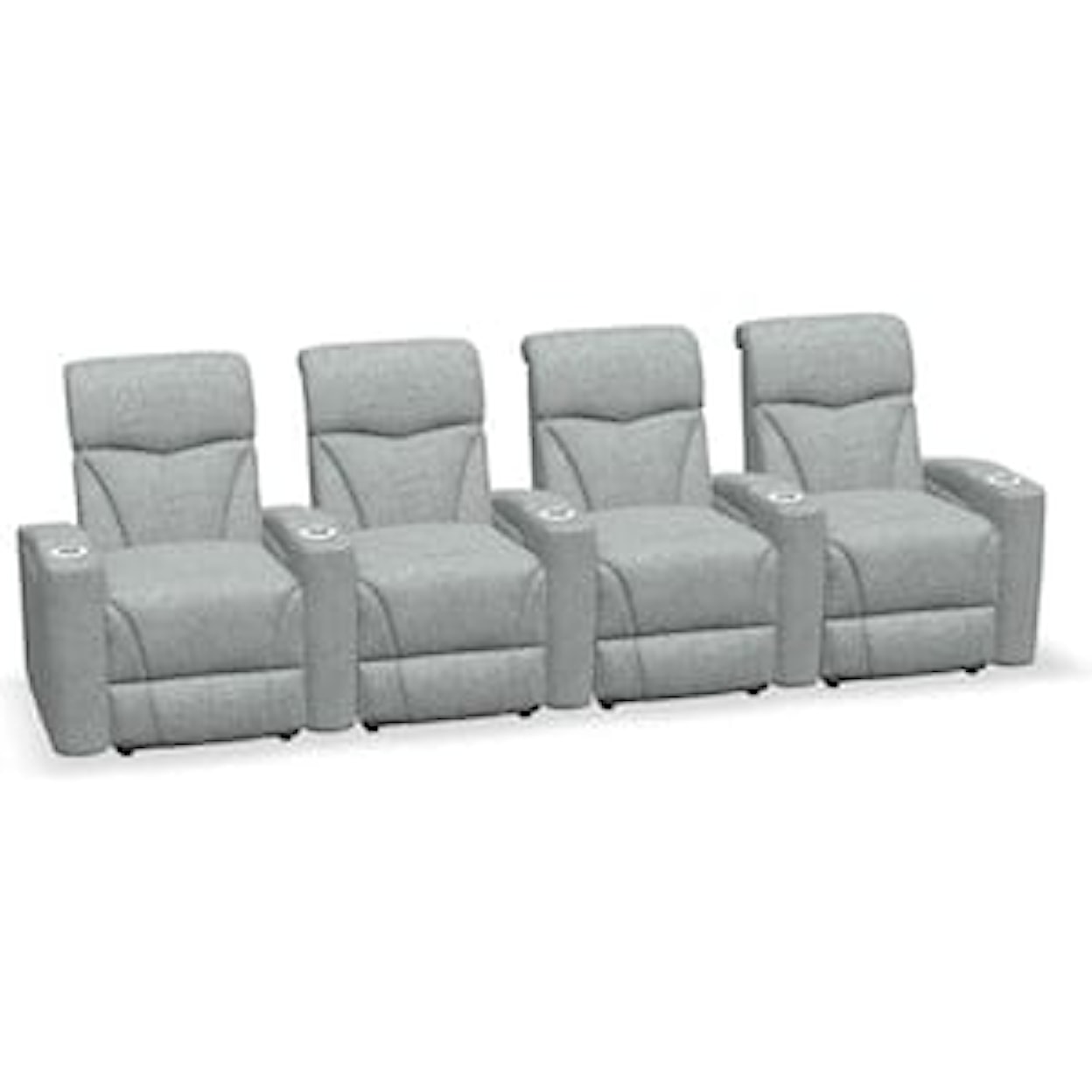 Palliser VIVID Vivid 4-Seat Curved Layout