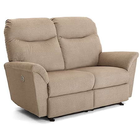 Casual Power Space Saver Loveseat with Tilt Headrest