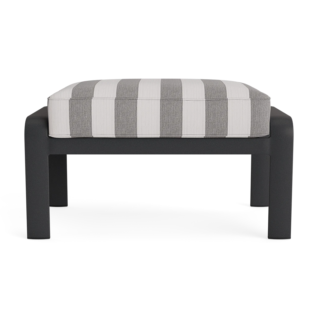 Cushioned Aluminum Chair Ottoman