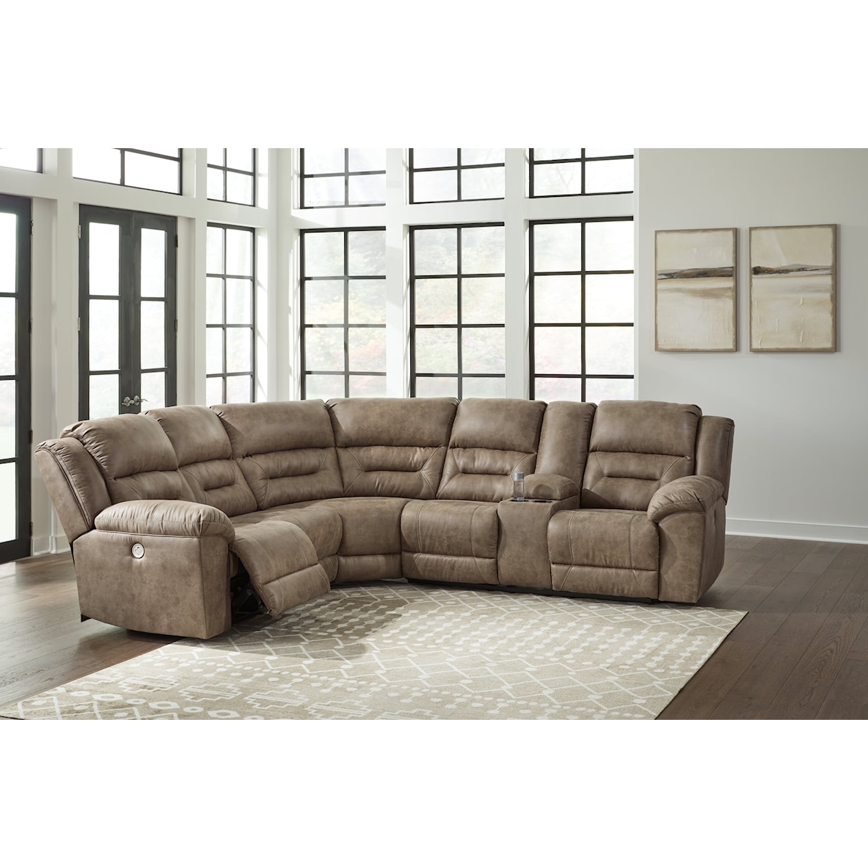 Michael Alan Select Ravenel Power Reclining Sectional Sofa