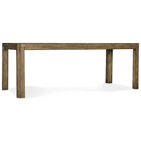 Coastal Rectangular Dining Table with 18 Inch Leaf