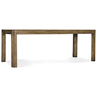 Coastal Rectangular Dining Table with 18 Inch Leaf