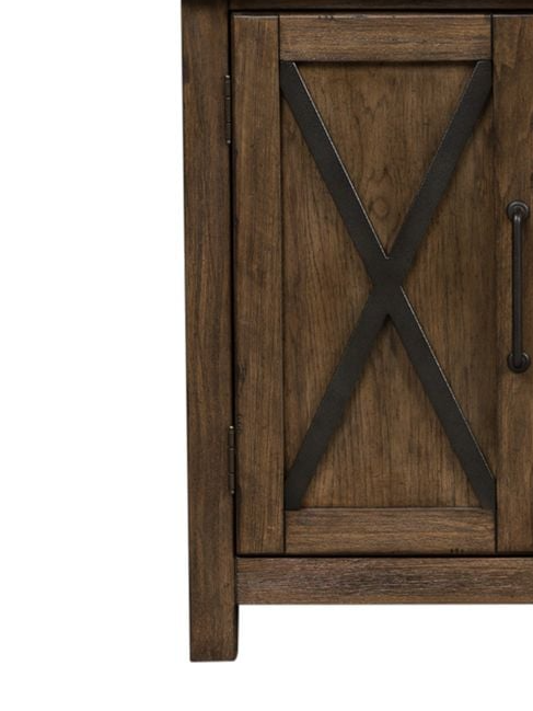 Liberty Furniture Sonoma Road 473HO120 Rustic Industrial Credenza with