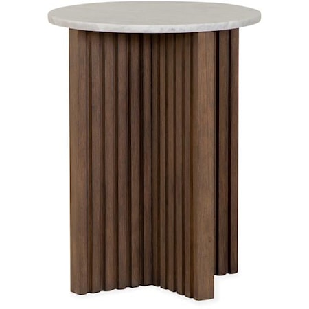 Round Accent End Table 