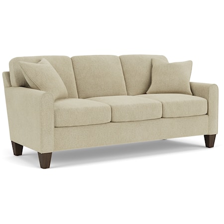 Contemporary Sofa with Mailbox Arms