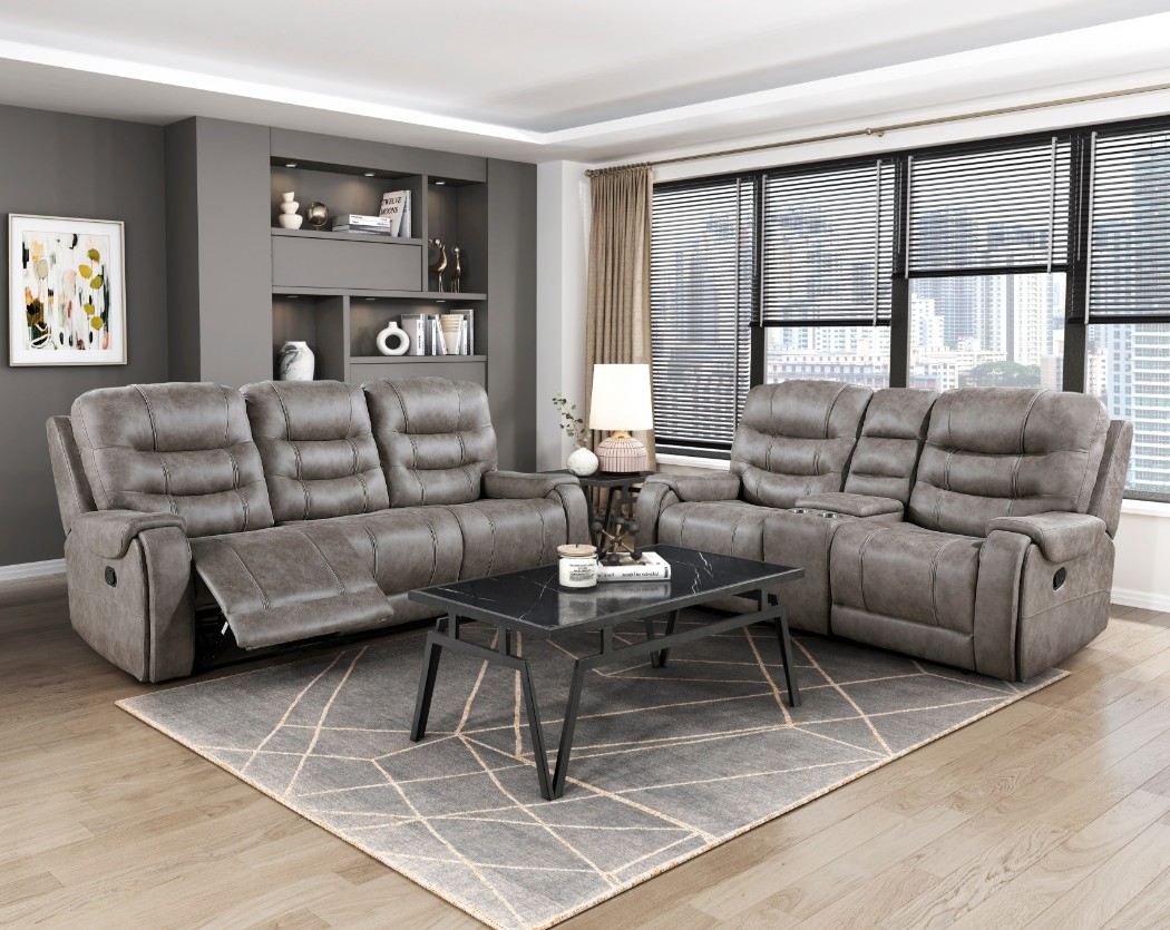 Manual Double Reclining Loveseat