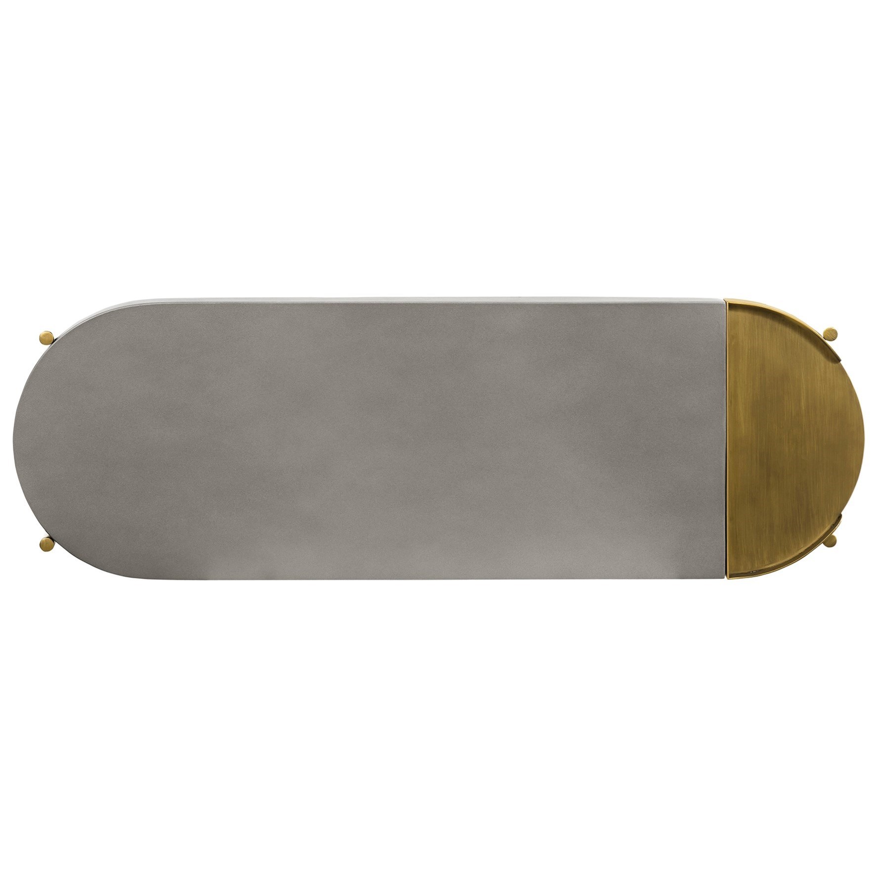 Armen Living Dua- Concrete Console Table