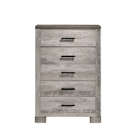 Transitional 5-Drawer Chest