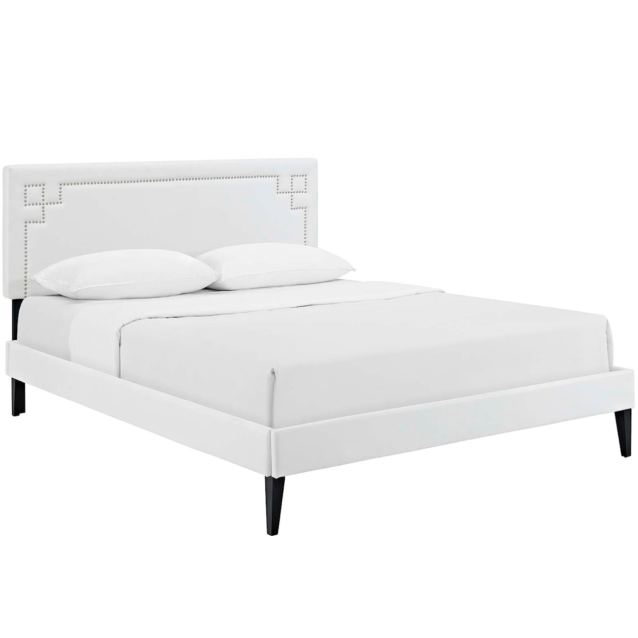 Modway Ruthie Queen Vinyl Platform Bed