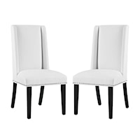 Dining Chair Vinyl Set of 2