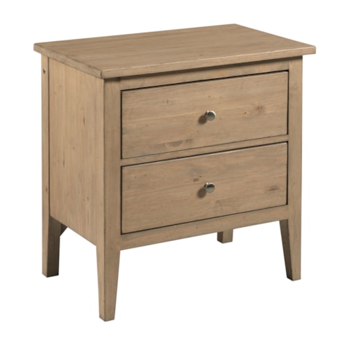 Traditional 2-Drawer Nightstand