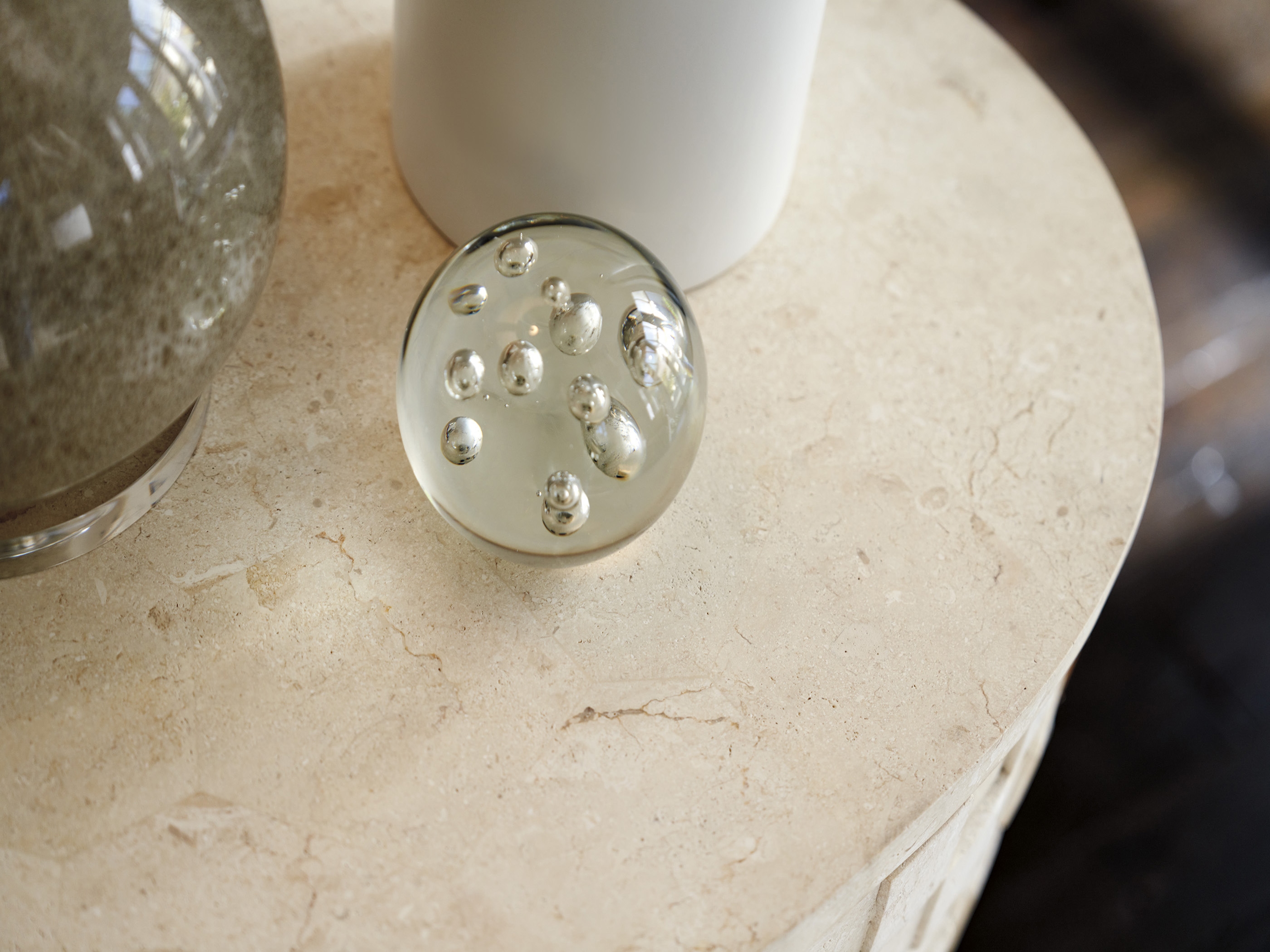 Lexington Rendezvous Albion Stone Oval Nightstand