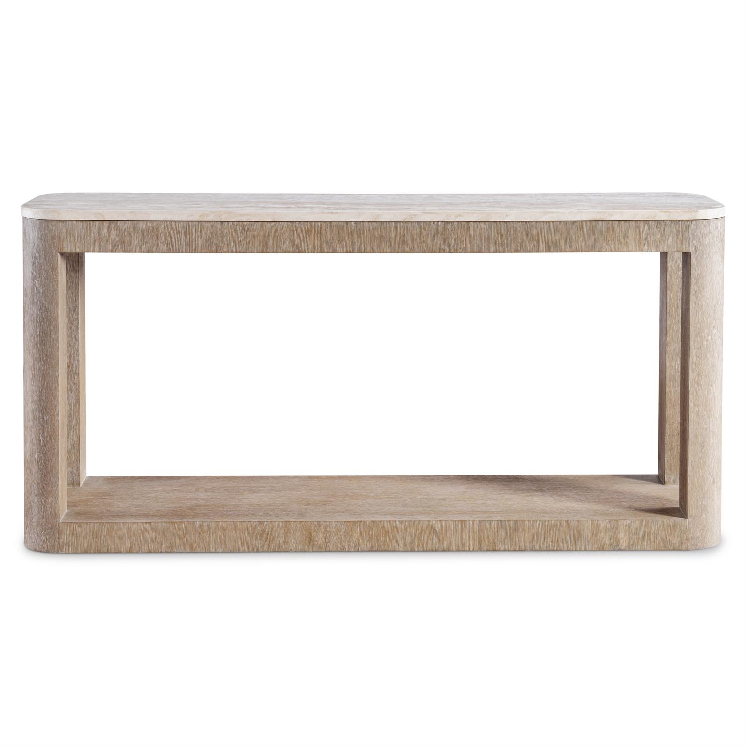 Loggia Travertine-Top Rect. Console Table