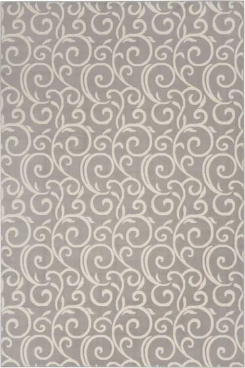 6' x 9' Grey Rectangle Rug